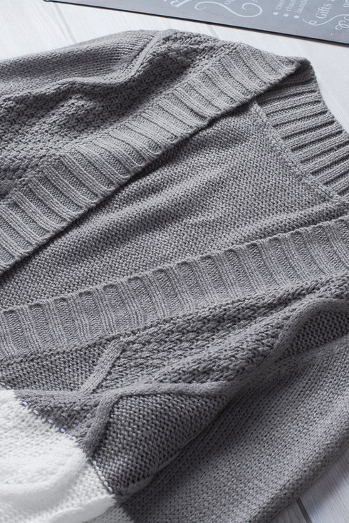 Front Pocket And Buttons Closure Cardigan